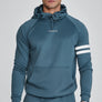 SikSilk - Blue Muscle Fit Hoodie