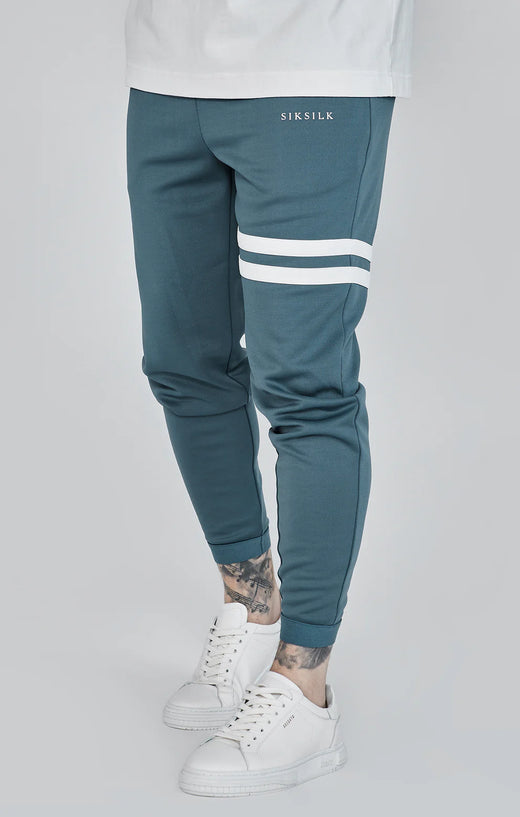 SikSilk - Blue Muscle Fit Joggers