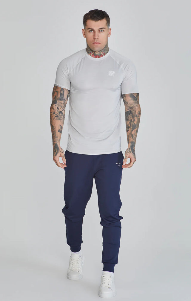 SikSilk - Navy Essentials Poly Track Pants