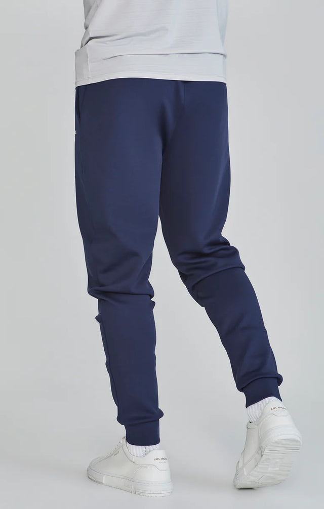 SikSilk - Navy Essentials Poly Track Pants