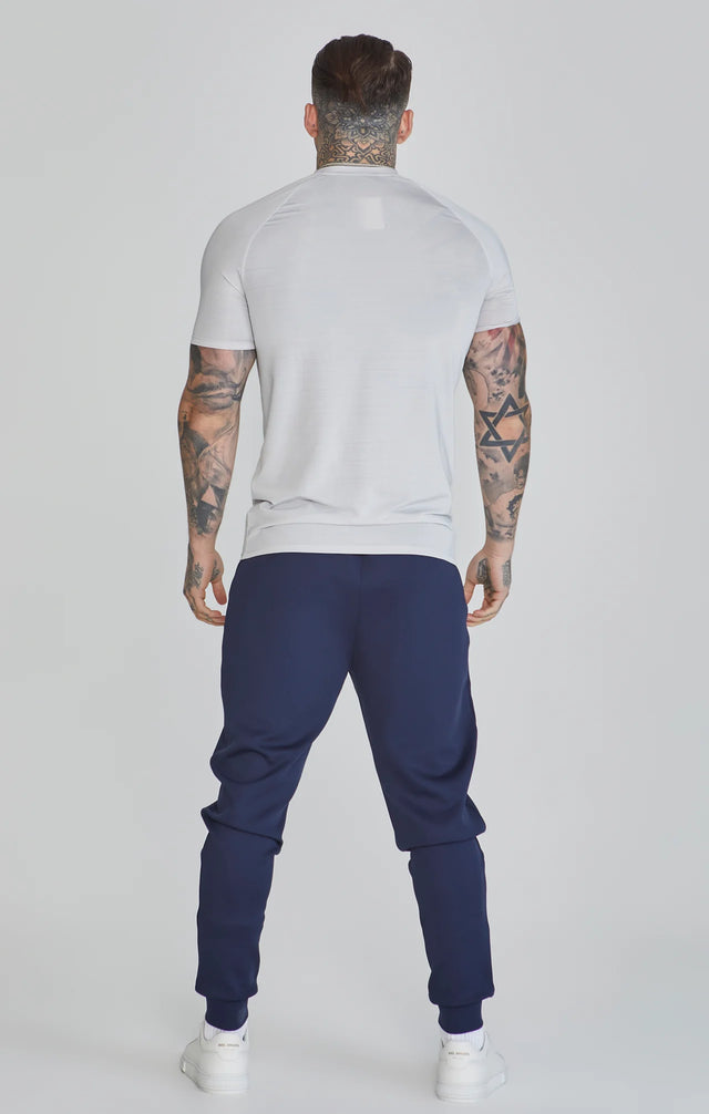 SikSilk - Navy Essentials Poly Track Pants