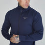 SikSilk - Navy Essentials Poly Track Top