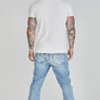 SikSilk - Ribbed T-Shirt - White