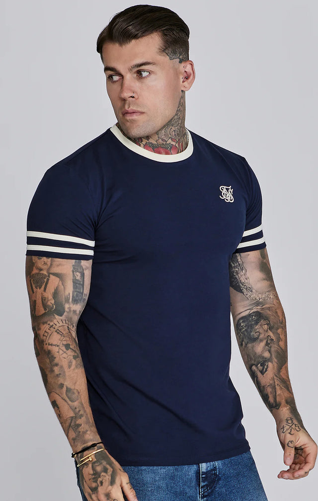 SikSilk - Tournament T-Shirt - Navy