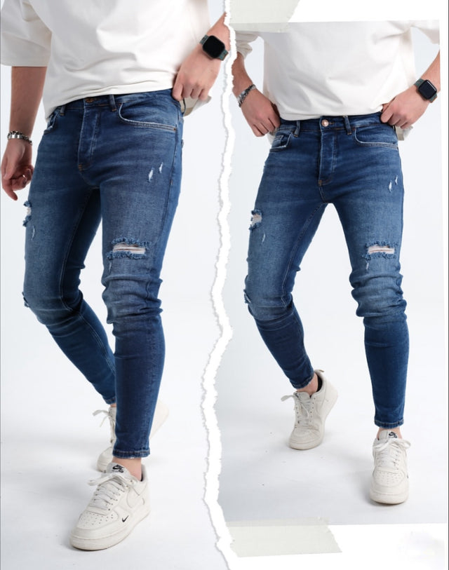2Y Premium - Blue Slim Fit Jeans