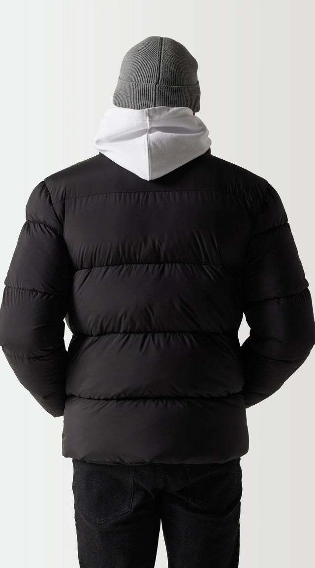 11 Degrees - Panel Puffer Jacket - Black