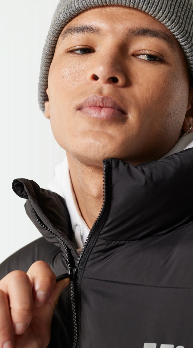 11 Degrees - Panel Puffer Jacket - Black