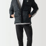 11 Degrees - Retro Taped Puffer Jacket - Black