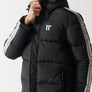 11 Degrees - Retro Taped Puffer Jacket - Black