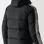 11 Degrees - Retro Taped Puffer Jacket - Black