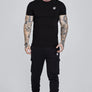 SikSilk - Black Essential Cargo Jogger