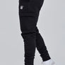 SikSilk - Black Essential Cargo Jogger