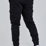 SikSilk - Black Essential Cargo Jogger