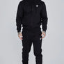 SikSilk - Black Essential Zip Through Funnel Hoodie