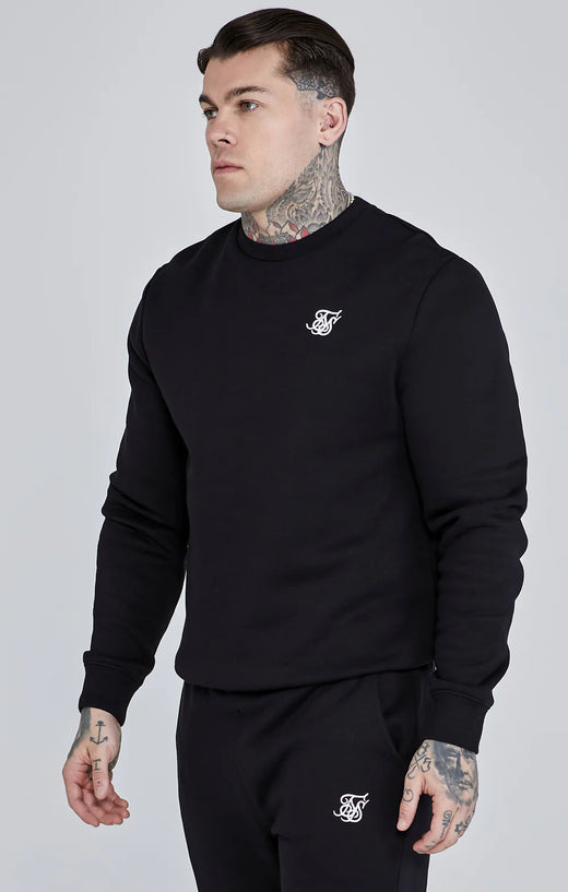 SikSilk - Black Essential Sweatshirt