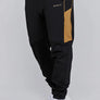 SikSilk - Black Muscle Fit Joggers