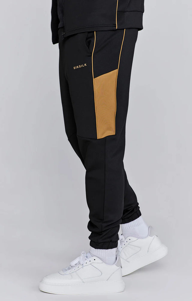 SikSilk - Black Muscle Fit Joggers