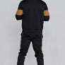 SikSilk - Black Muscle Fit Joggers