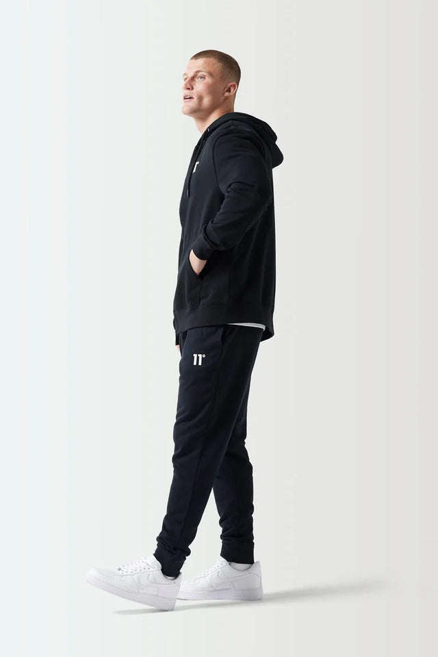 11 Degrees - Core Full Zip Hoodie - Black