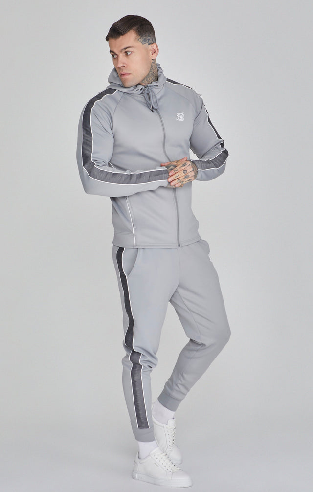 SikSilk - Grey Hoodie and Joggers Set