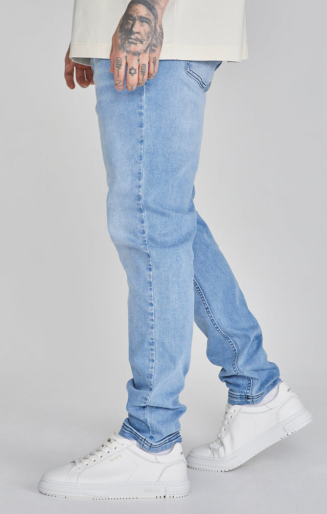 SikSilk - Light Blue Drop Crotch Jeans