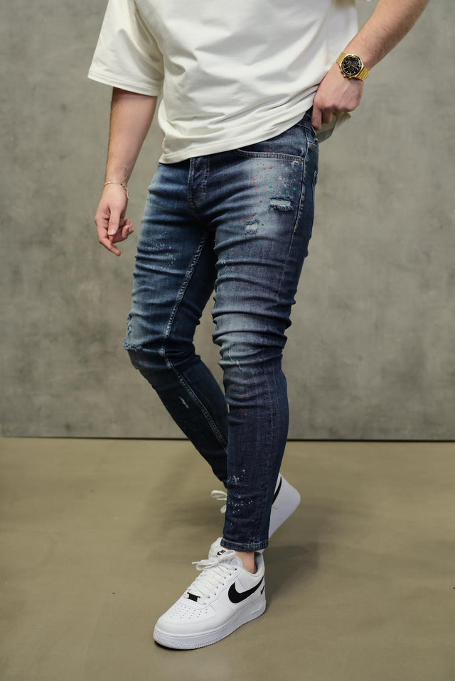 2Y Premium - Painted Blue Jeans