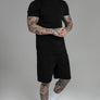 SikSilk - Black T-Shirt and Shorts Set