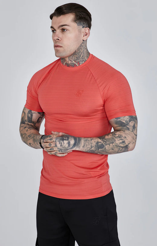 SikSilk - Muscle Fit T-Shirt - Orange