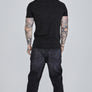 SikSilk - Black Rib Knit T-Shirt