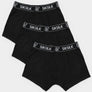 SikSilk - Black 3 Pack Boxer Short