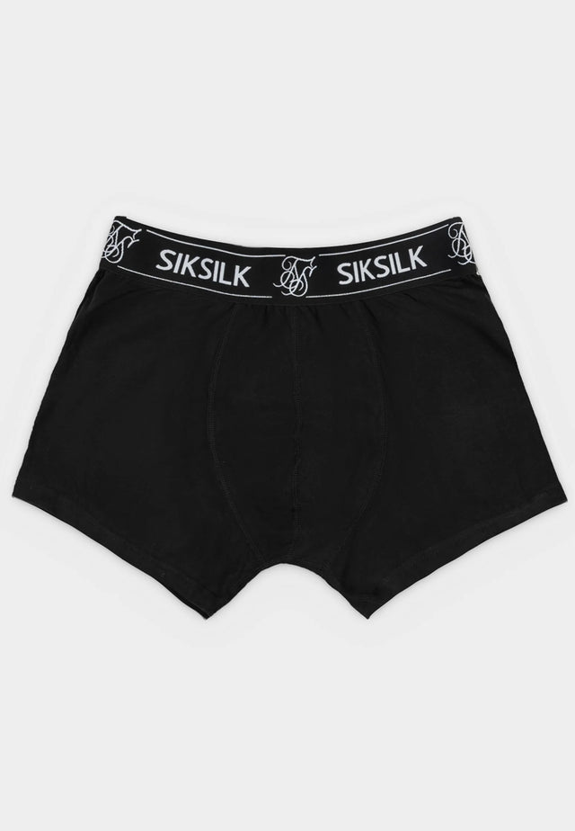 SikSilk - Black 3 Pack Boxer Short