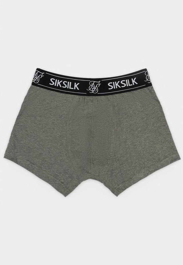 SikSilk - Grey Pack Of 3 Boxers
