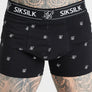 SikSilk - Black 3Pk Logo Boxer