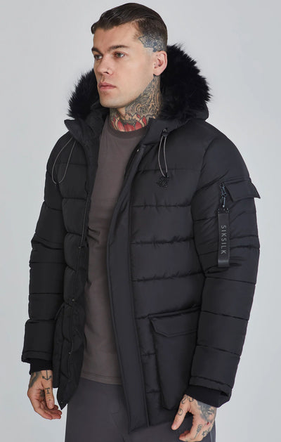 SikSilk - Black Parka