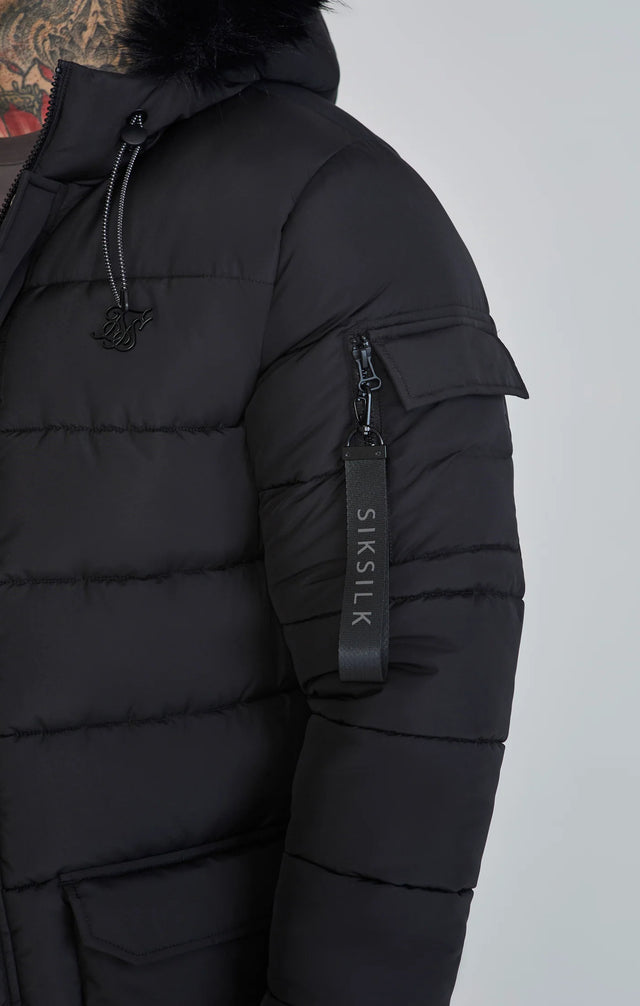 SikSilk - Black Parka