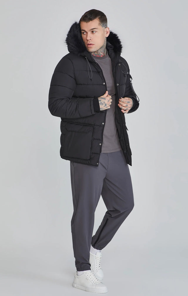 SikSilk - Black Parka