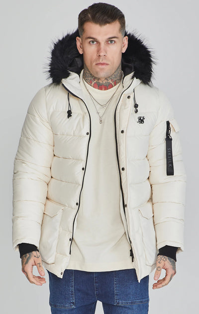 SikSilk - Ecru Parka