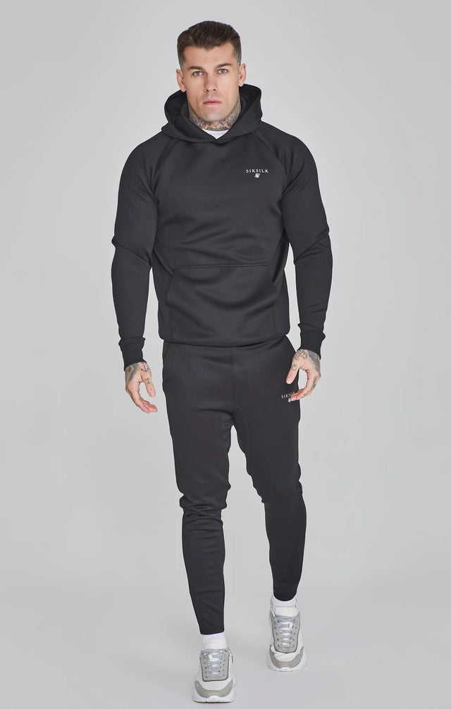 SikSilk - Black Essentials Poly Hoodie