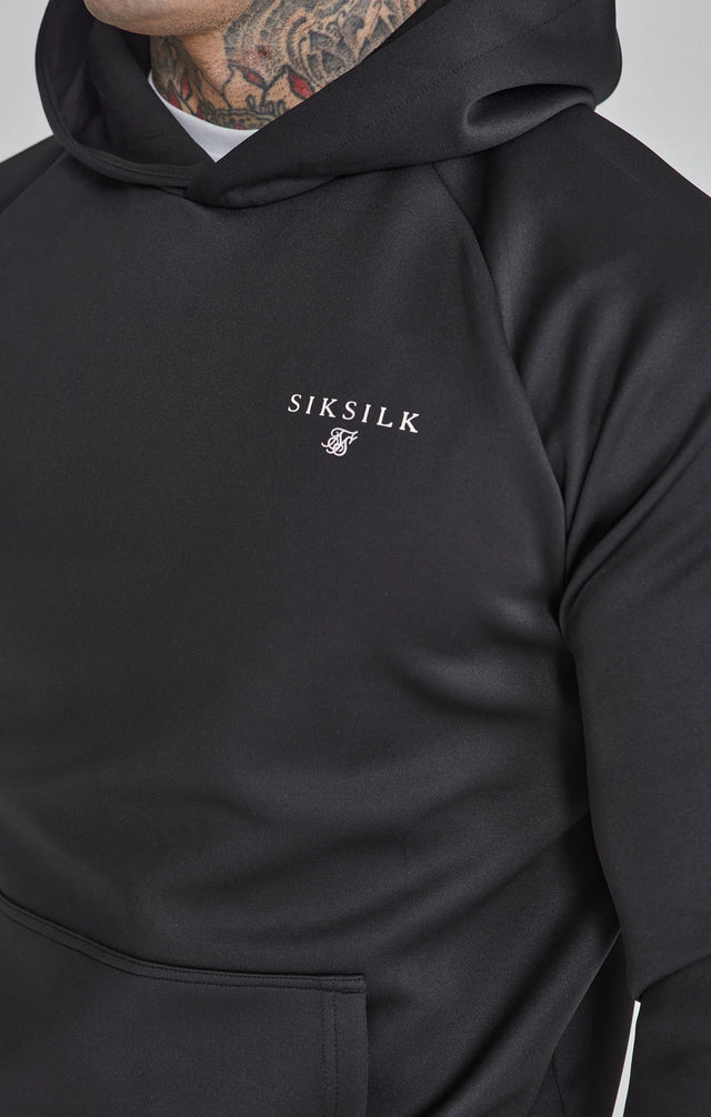 SikSilk - Black Essentials Poly Hoodie