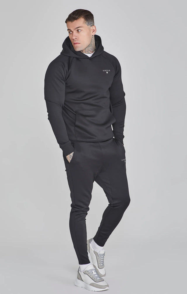 SikSilk - Black Essentials Poly Hoodie