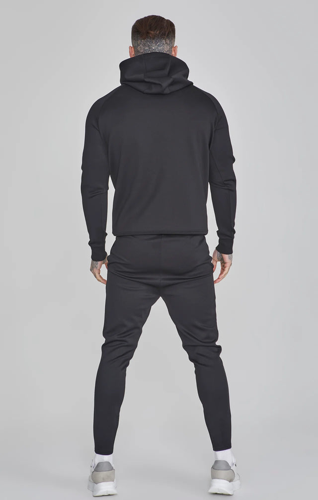 SikSilk - Black Essentials Poly Hoodie