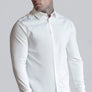 SikSilk - White Essentials Long Sleeve Shirt