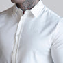 SikSilk - White Essentials Long Sleeve Shirt