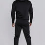 SikSilk - Black Hoodie and Joggers Set