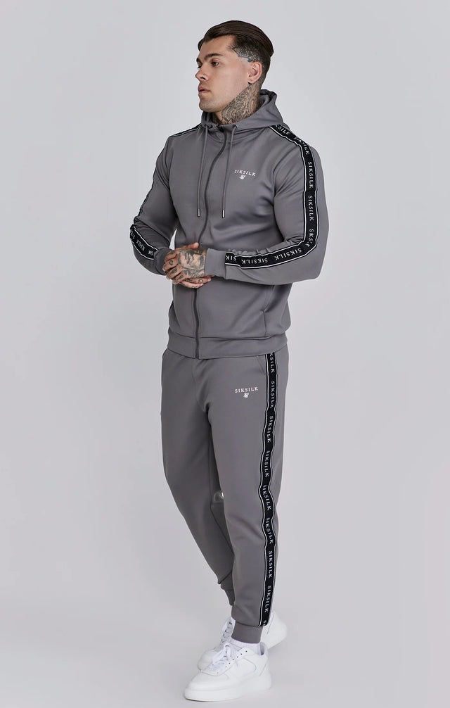 SikSilk - Grey Hoodie and Joggers Set