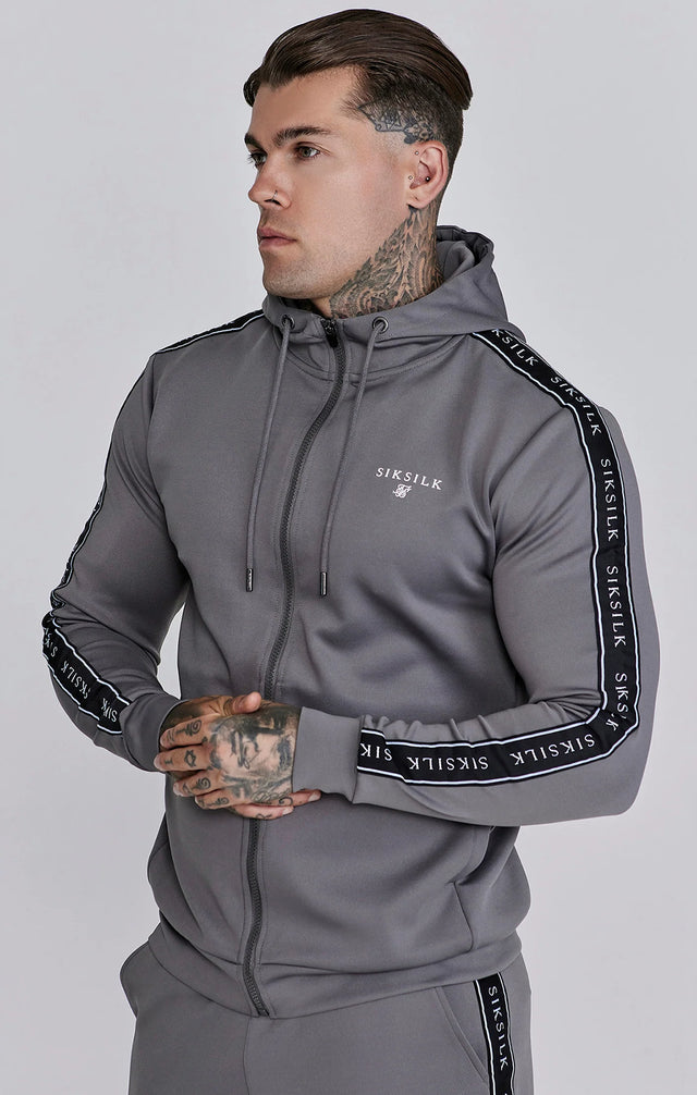 SikSilk - Grey Hoodie and Joggers Set