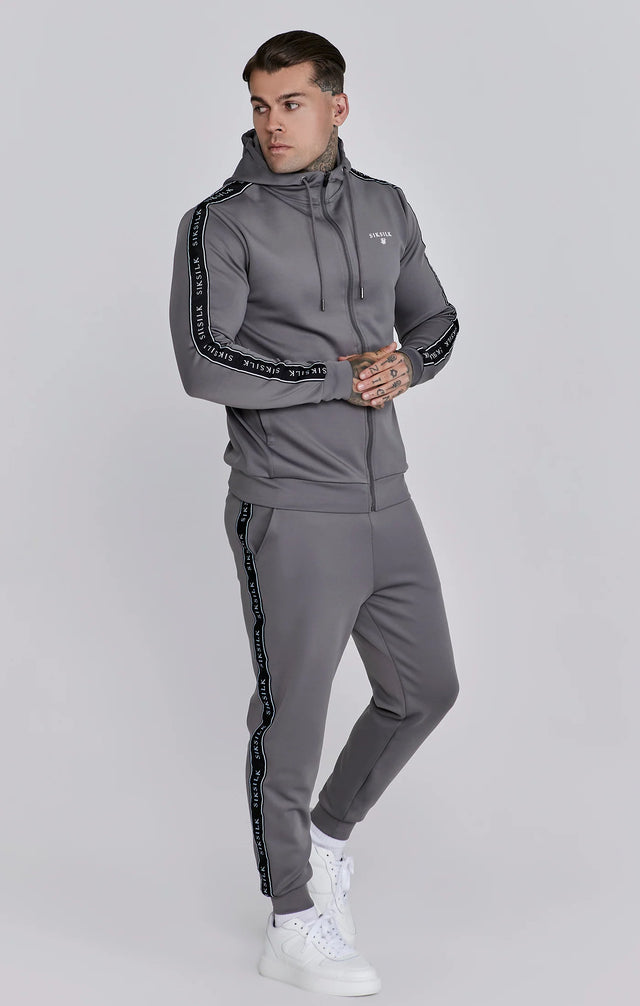 SikSilk - Grey Hoodie and Joggers Set