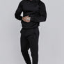 SikSilk - Black Hoodie and Joggers Set