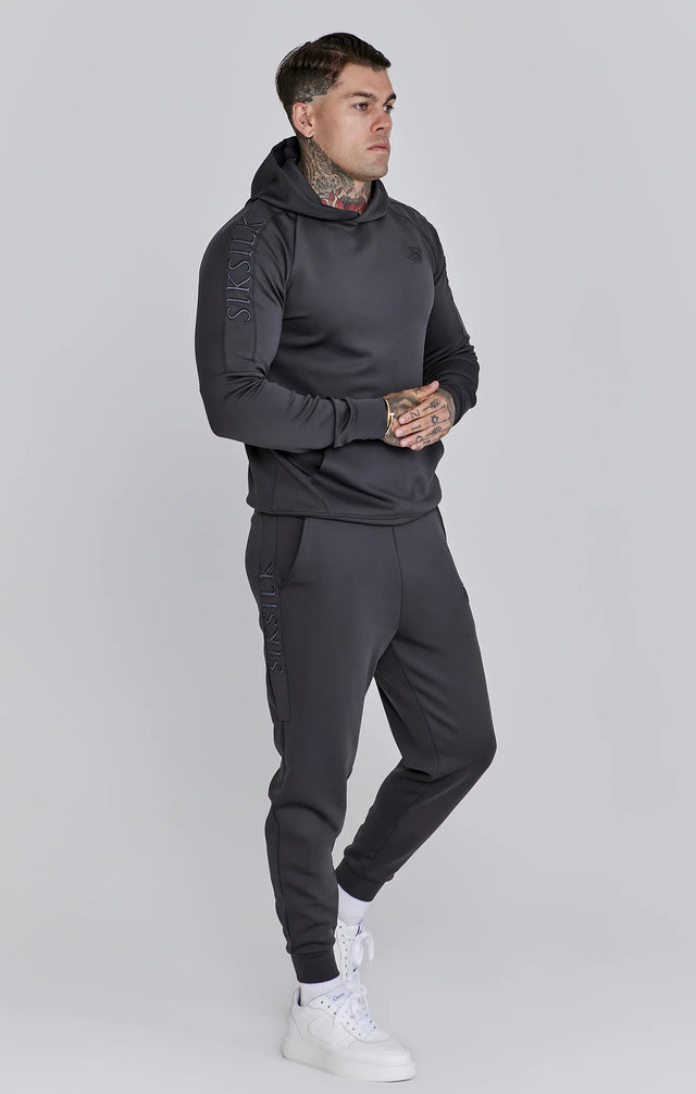 SikSilk - Grey Hoodie and Joggers Set