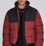 SikSilk - Brown Puffer Jacket